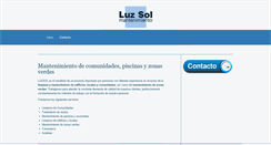 Desktop Screenshot of luzsolmantenimiento.com